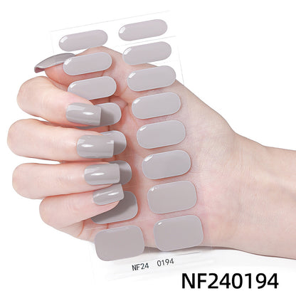 Glänzende Finish Gel-Nagel-Wickel