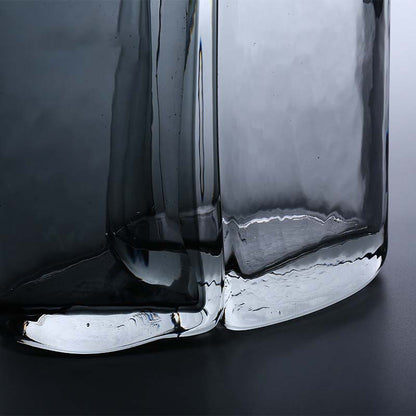 Mouth-blown skulptural Double-Chamber zeitgenössische Glasvase Brehn