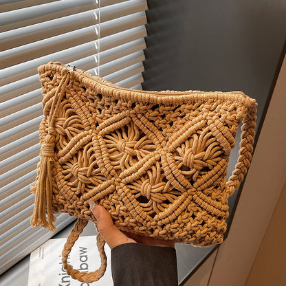 Bohemian Makramee Clutch-Tasche