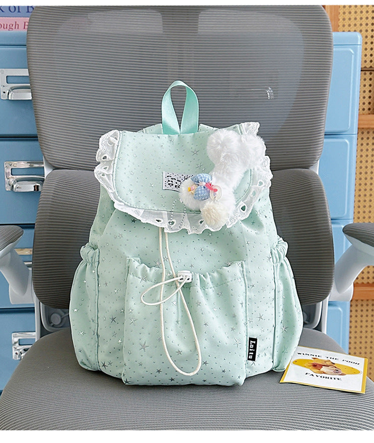Sternenprint Rüsch-Rucksack Brehn