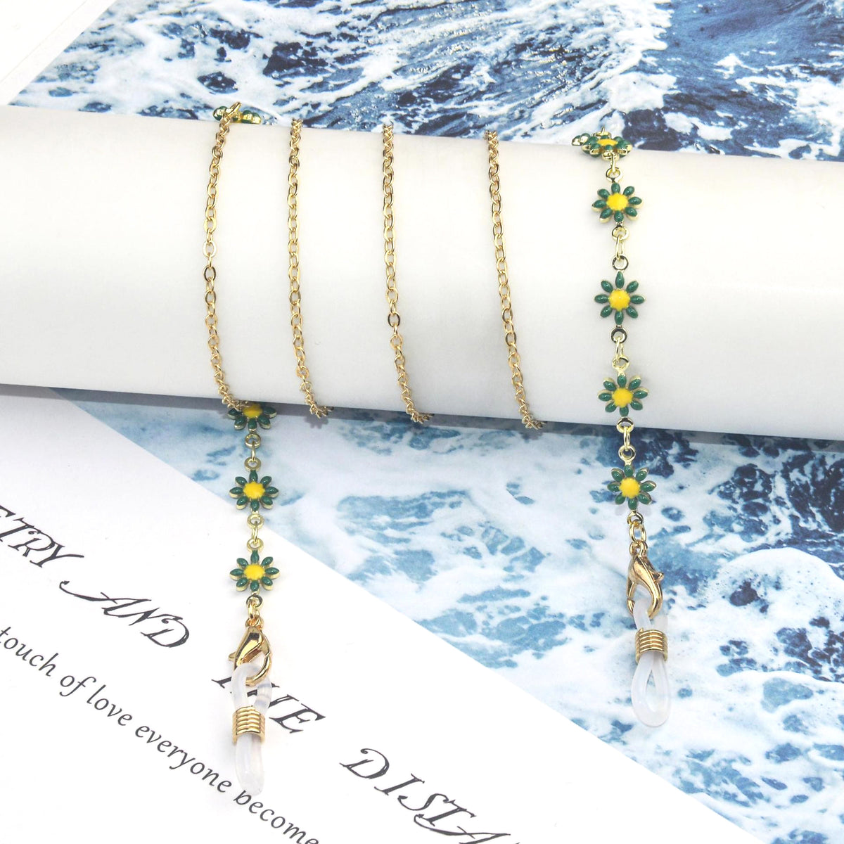 Floral Design Eyewear Chain Brehn