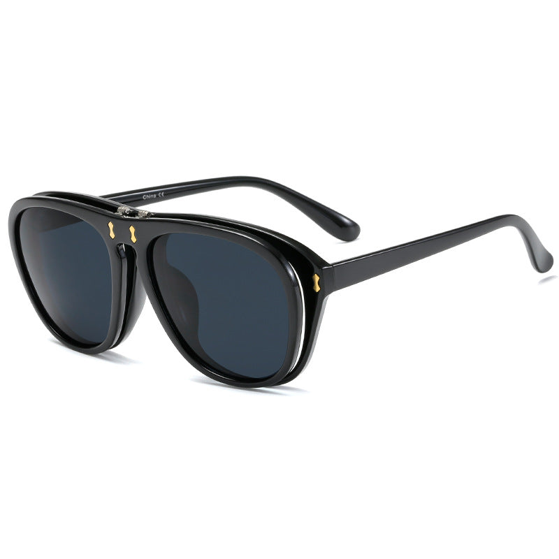 Damen moderne oversized Sonnenbrille mit einzigartigem Tortoise-Design Brehn