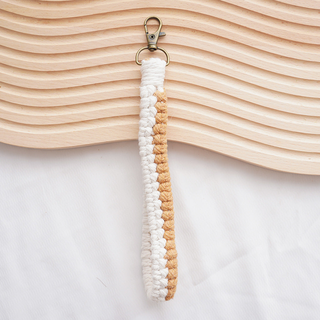 Macramé Schlüsselanhänger Halter Brehn