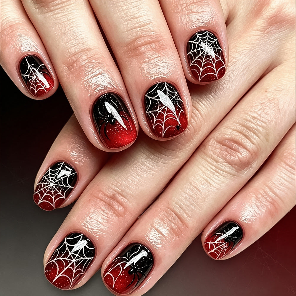 Spider-Inspired Nail Art Set Brehn