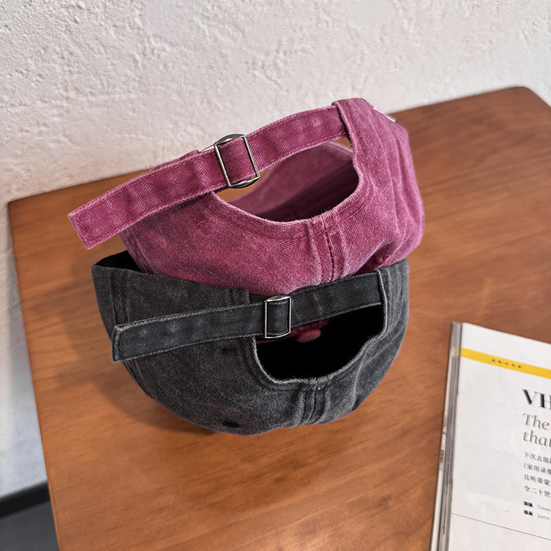 Damen Verwaschene Denim Verstellbare Kappe Brehn