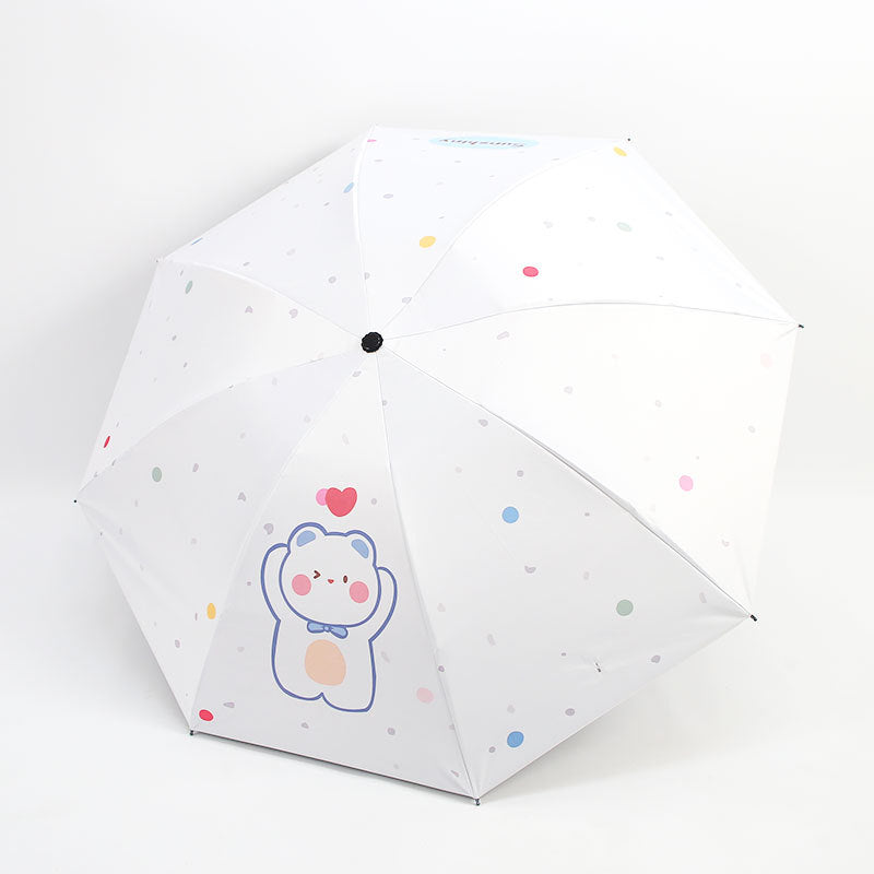Damen Faltbarer Regenschirm mit niedlichem Tierdesign Brehn