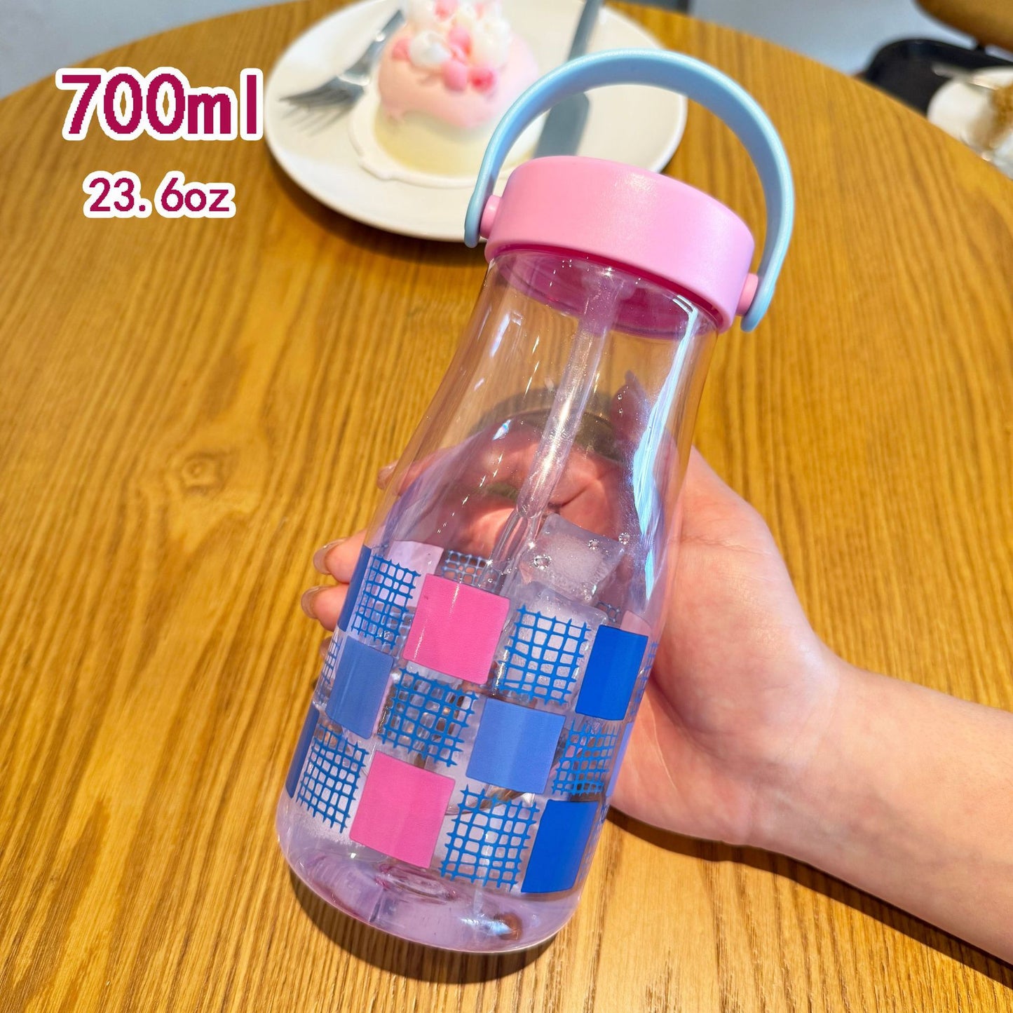 Damen kreative Trinkflasche mit Silikon-Trageschlaufe Brehn
