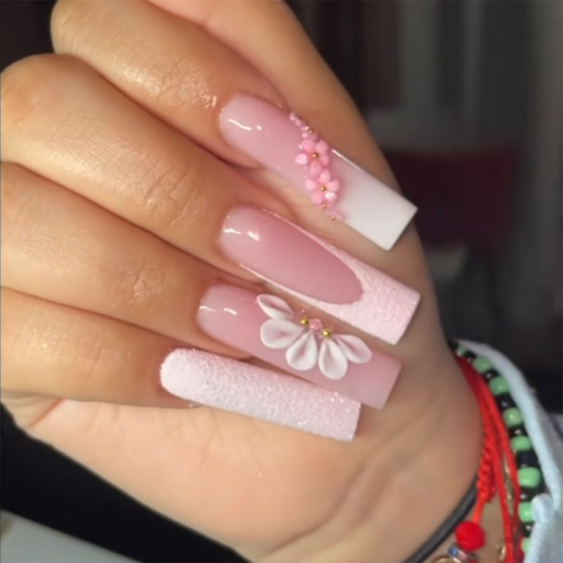 Glamouröse Glitzer-Stiletto Press-On Nägel Brehn
