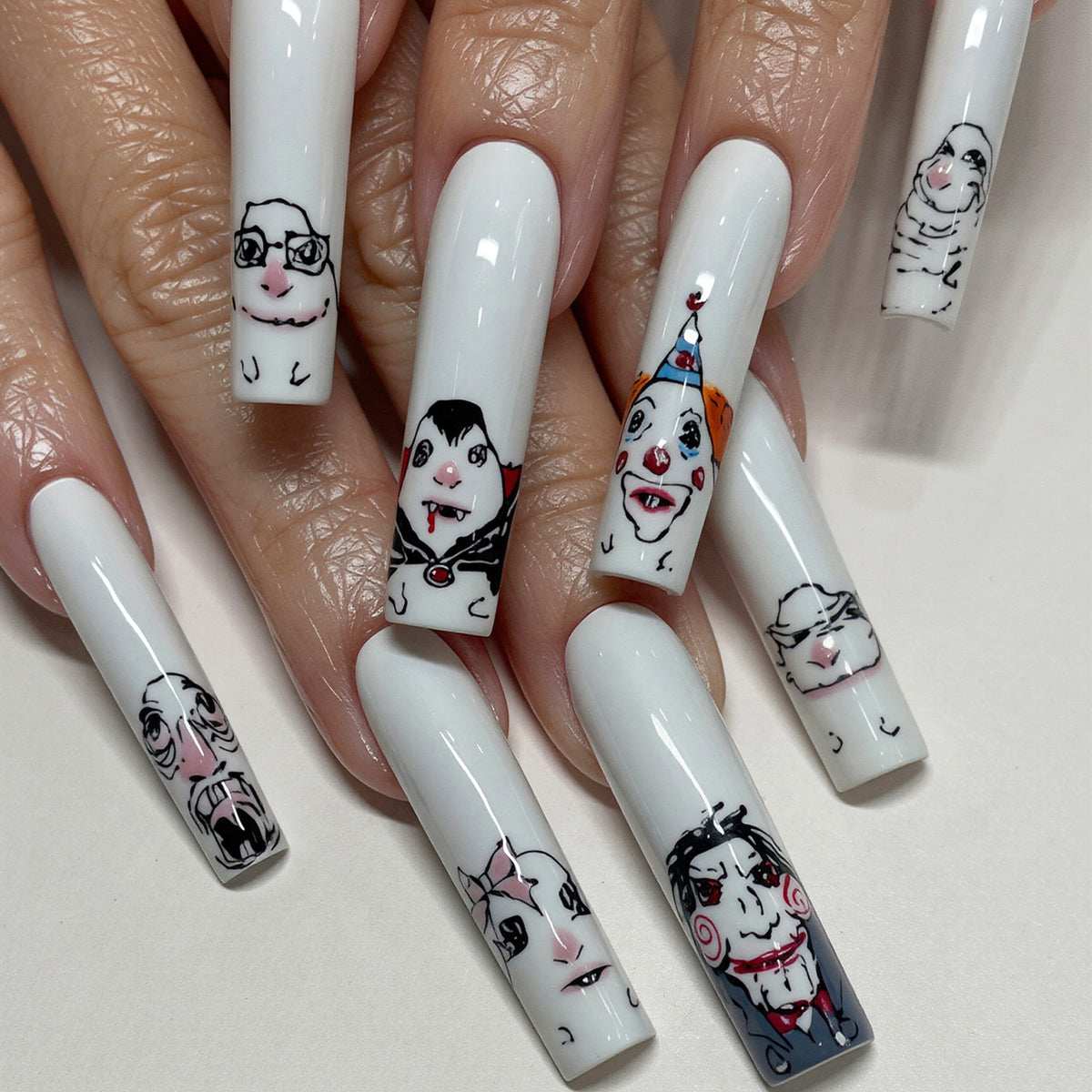 Themen Charakter Nagelkunst Aufkleber Brehn