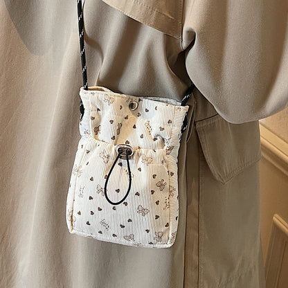 Lässige Durchzugs-Mini-Crossbody-Tasche