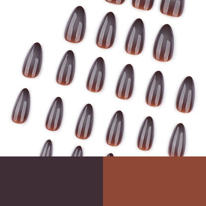 Kunstvolle Nagelverlängerungen im eleganten Bananen-Design Brehn