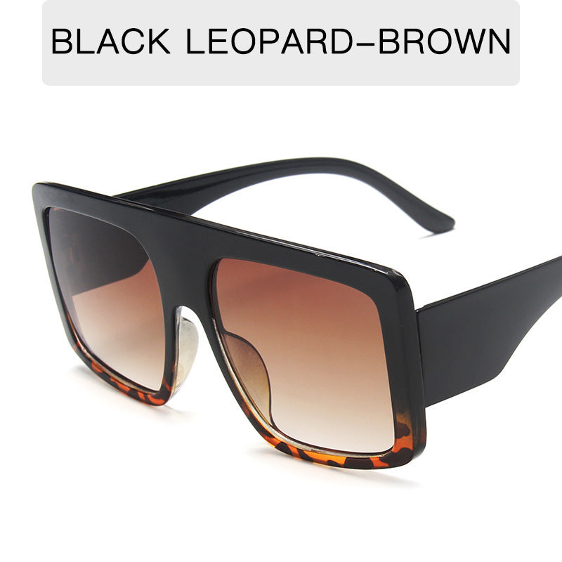 Damen oversized Sonnenbrille mit markantem Leopardenmuster Brehn