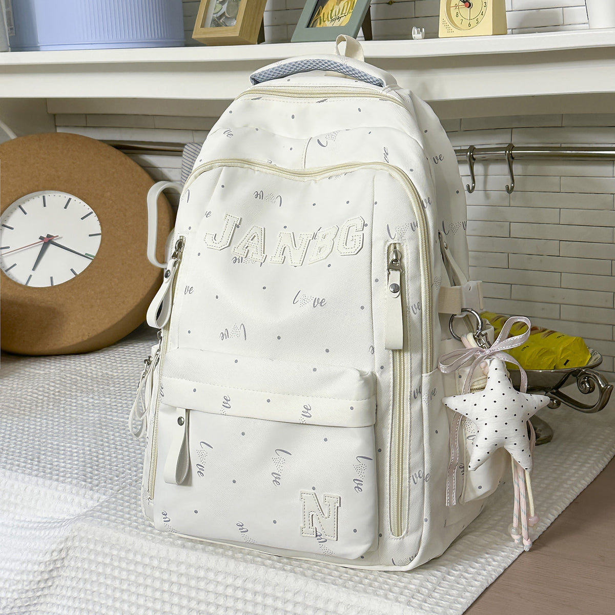 Stylische Undurchsichtige Stoff Rucksack Brehn