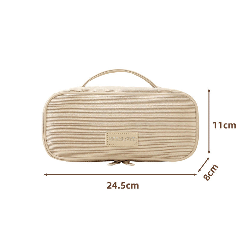Strukturierte Reise-Make-up-Tasche Brehn