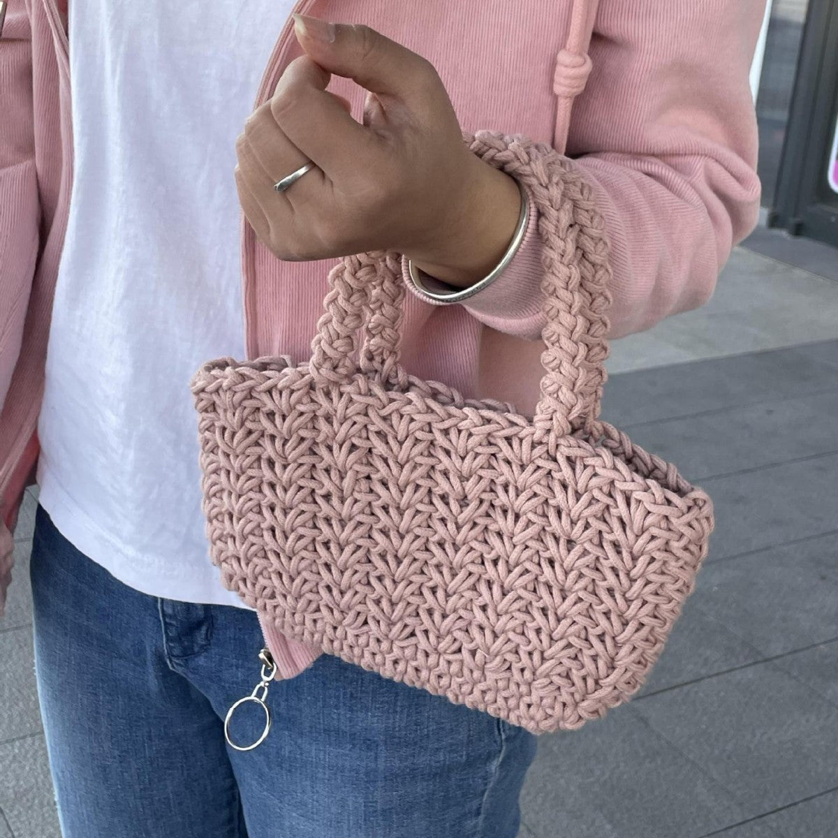 Handgefertigte Häkelhandtasche Brehn