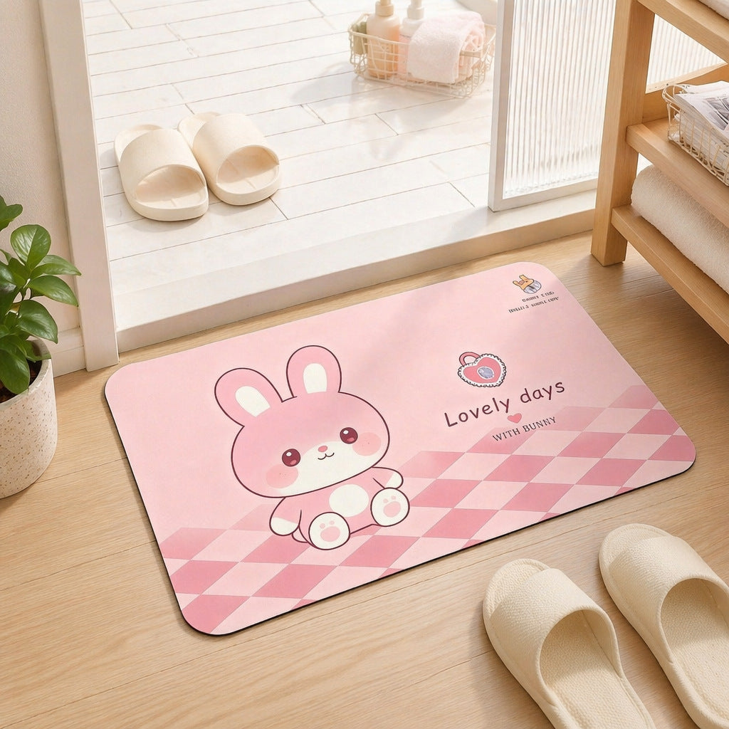 Cute Bunny Themed Area Rug Brehn