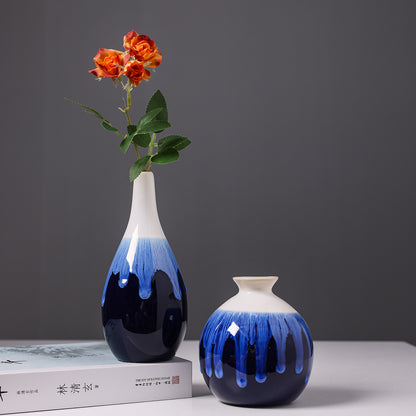 Künstlerische glasierte Keramik-Tropfenvase
