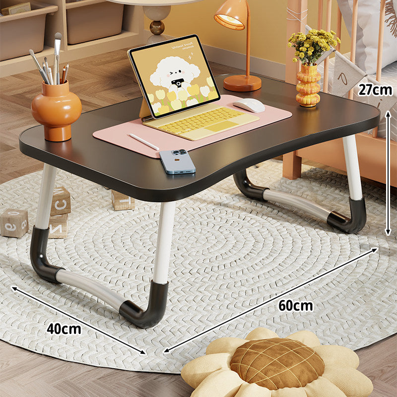 Tragbarer Klapp-Laptoptisch mit gewölbten Metallbeinen und rutschfester Oberfläche