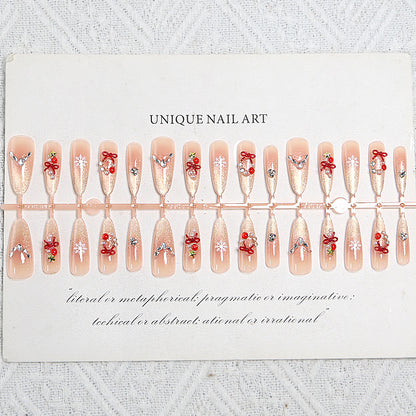 Kunstnagelset mit festlichem Design Brehn