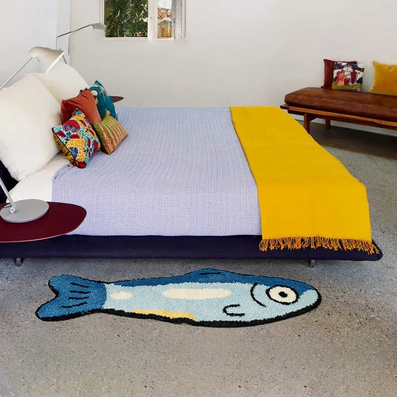Verspielte fischförmige Badmatte Brehn