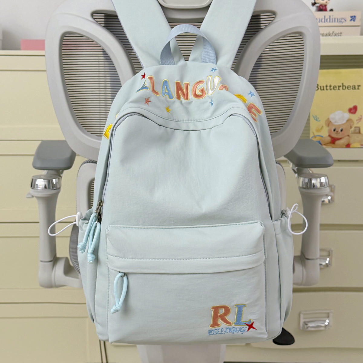 Stilvoller bestickter Grafik-Rucksack Brehn