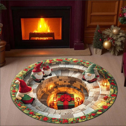 3D Weihnachtsmuster Teppich