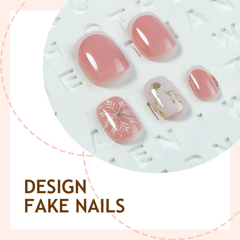 Kunstnagelset mit eleganten Weihnachtsmotiven Brehn