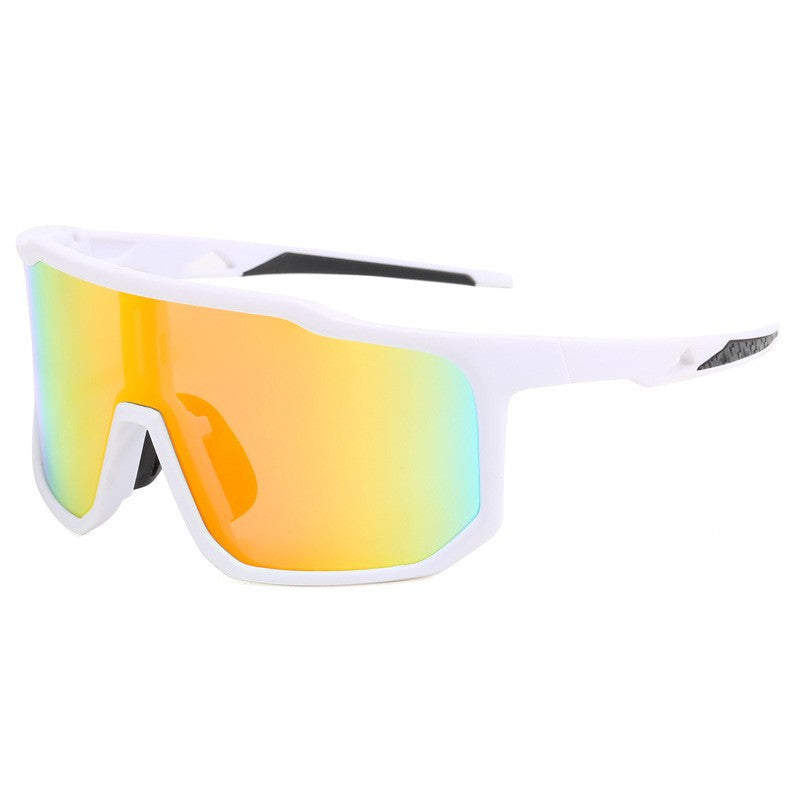 Damen Sportliche Rennsonnenbrille mit breitem Sichtfeld und modernen verspiegelten Gläsern Brehn