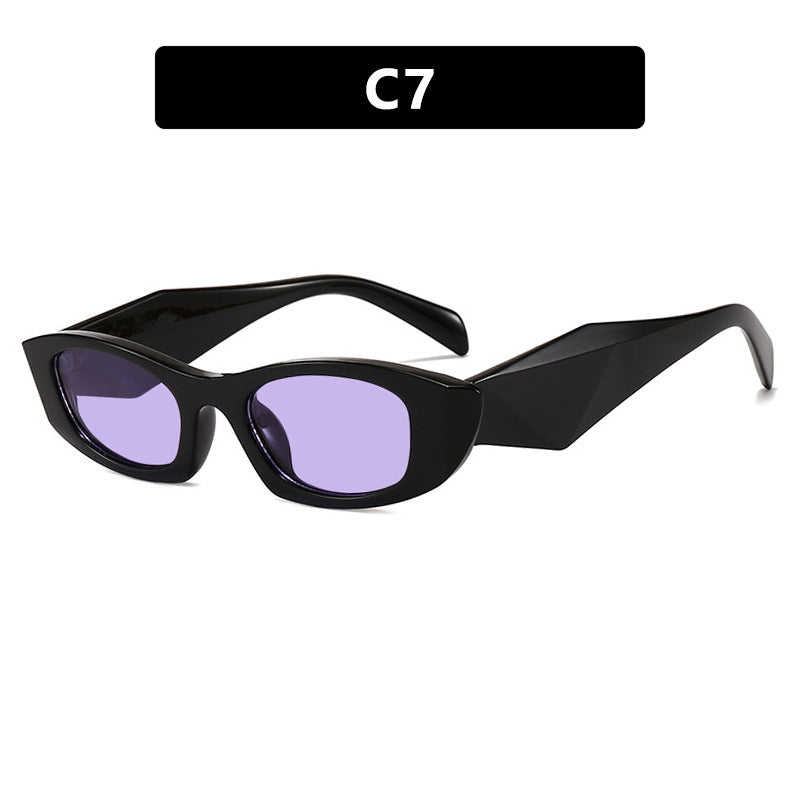 Damen trendige Cat-Eye Sonnenbrille mit einzigartigem Rahmen und UV-Schutz Brehn