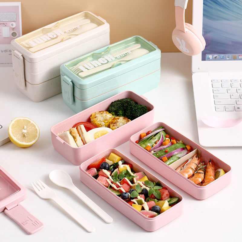 Umweltfreundlicher stapelbarer Lunchbehälter