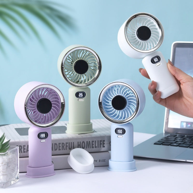 Unisex Tragbarer Handventilator mit digitaler Anzeige Brehn