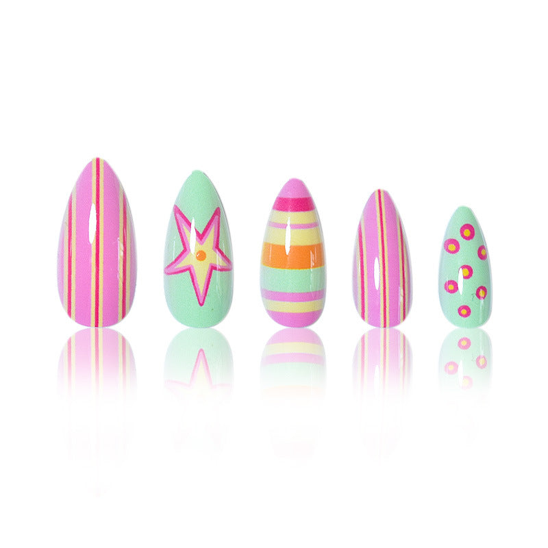 Themen Vibrant Press-On Nagelkunst Brehn