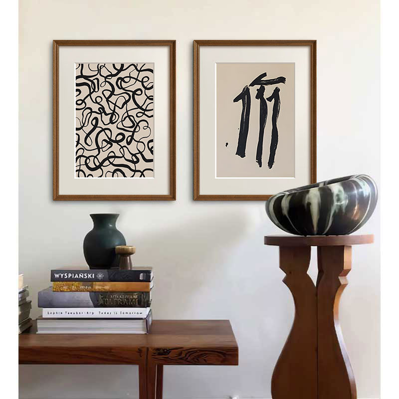 Abstrakte Linienkunst-Illustration
