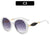 Oversized Geometric Shell Sonnenbrille Klassischer Stil