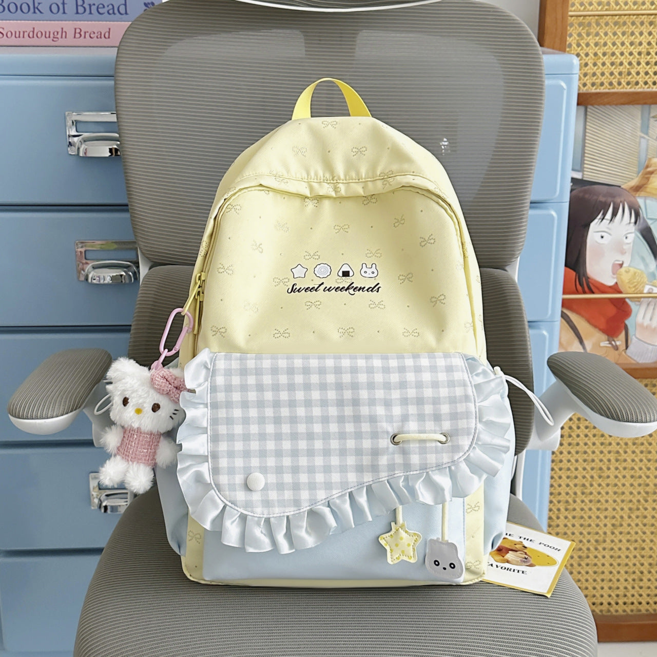 Verspielt Rüschendes Design Rucksack