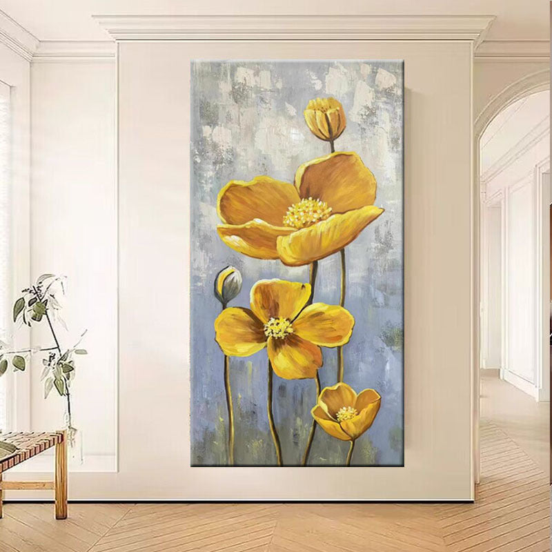 Florale Leinwand Wandkunst