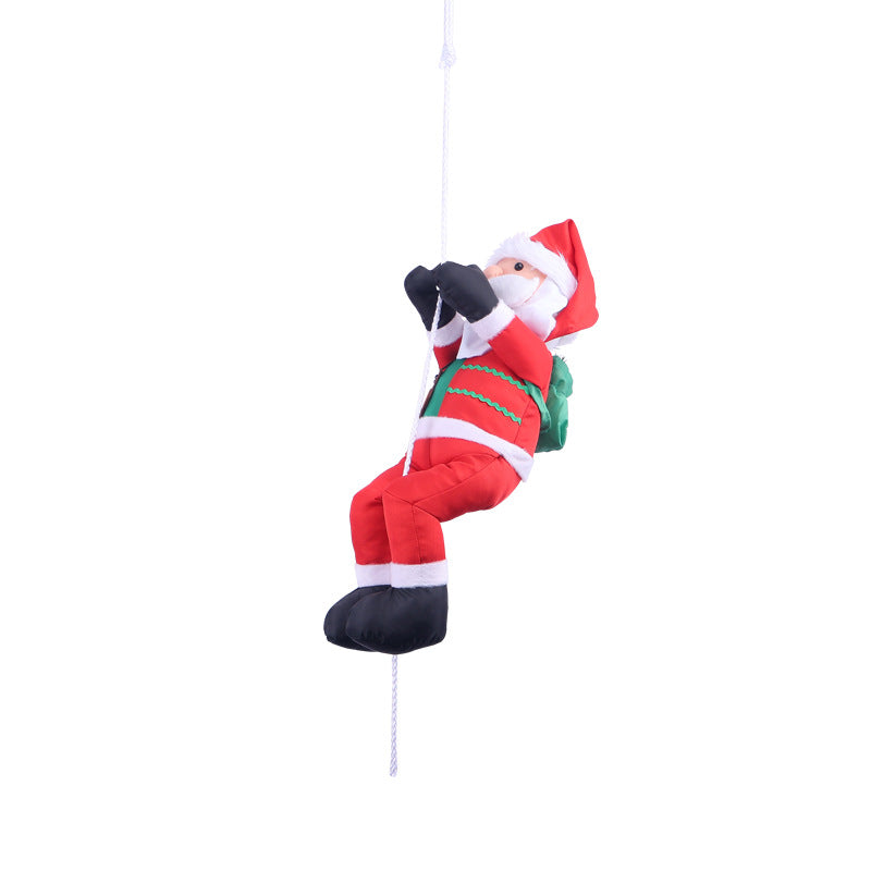 Dekorative Weihnachtsmann Figur mit Seil