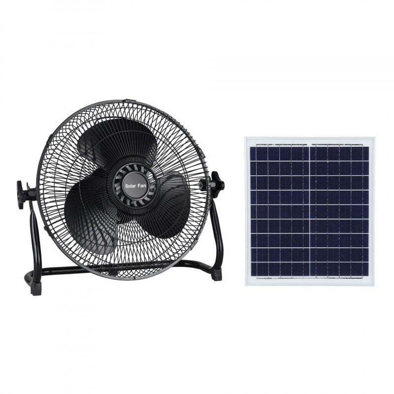 Unisex Solarbetriebenes Standventilator mit Fernbedienung und einstellbarer Höhe Brehn