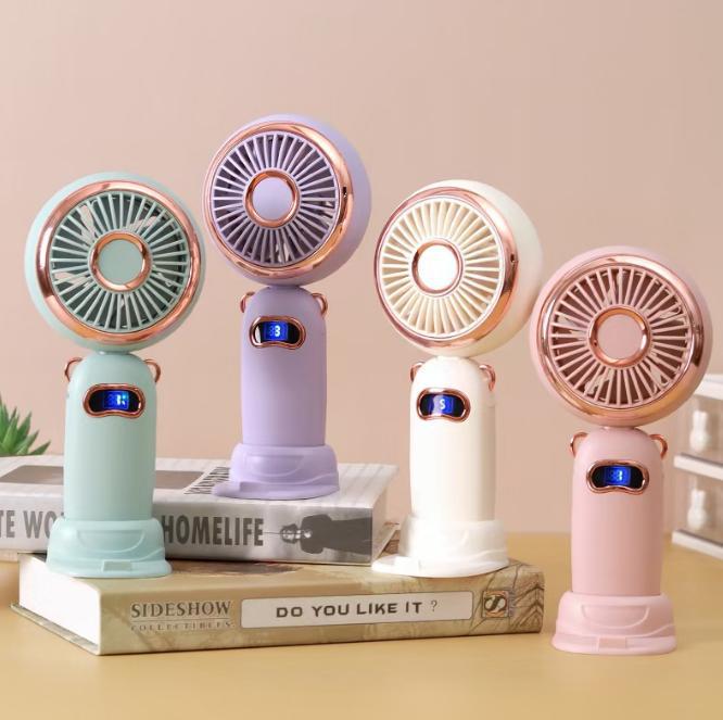 Unisex Tragbarer Mini-Handventilator mit digitaler Steuerung Brehn