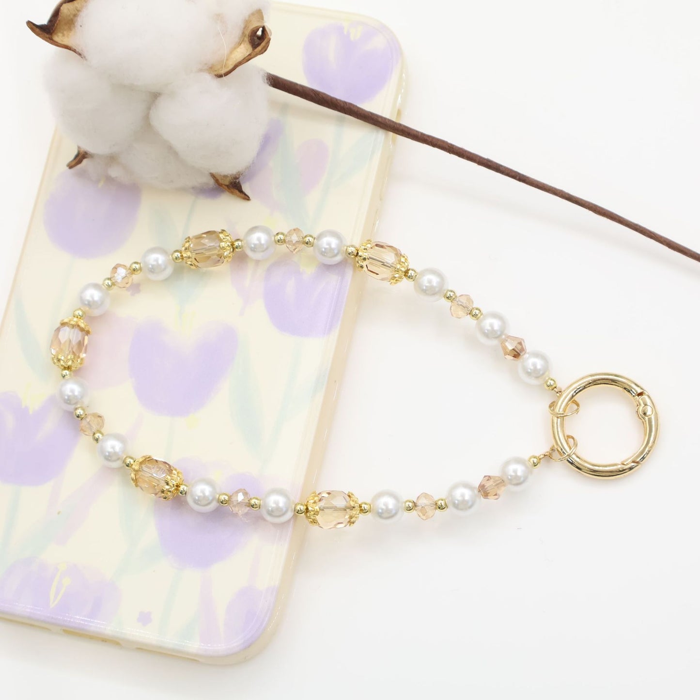 Elegante Perlen-Handykette Brehn