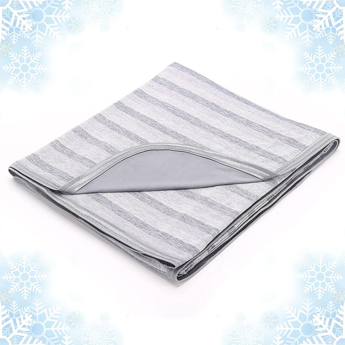 Damen Softes und atmungsaktives Streifen-Fleece-Decke Brehn