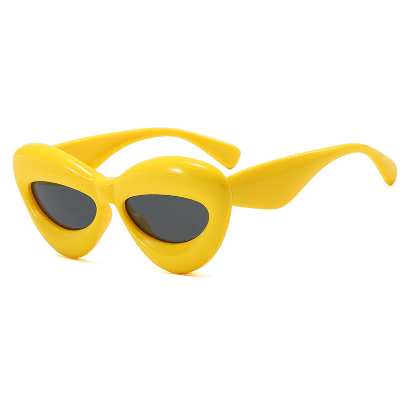 Damen Cat-Eye Sonnenbrille mit innovativem Kunststoffrahmen Brehn