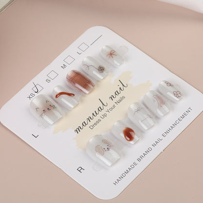 Artisanal Press-On Nail Set Brehn