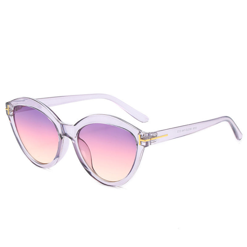 Elegante Übergroße Katzenaugen-Sonnenbrille Brehn