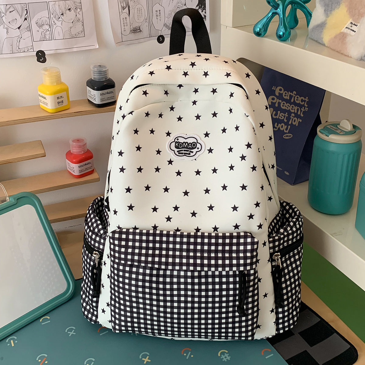 Stylischer Sternen-Print Rucksack Brehn