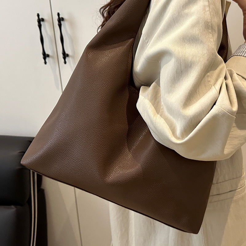 Moderne Minimalistische Leder Tote Bag