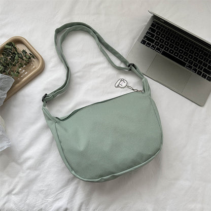Lässige Stoff Schultertasche