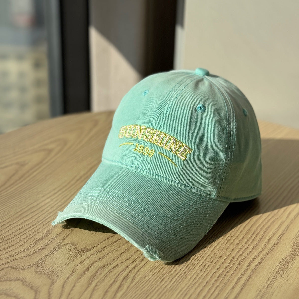Damen Casual Zerrissene Baseballmütze Brehn