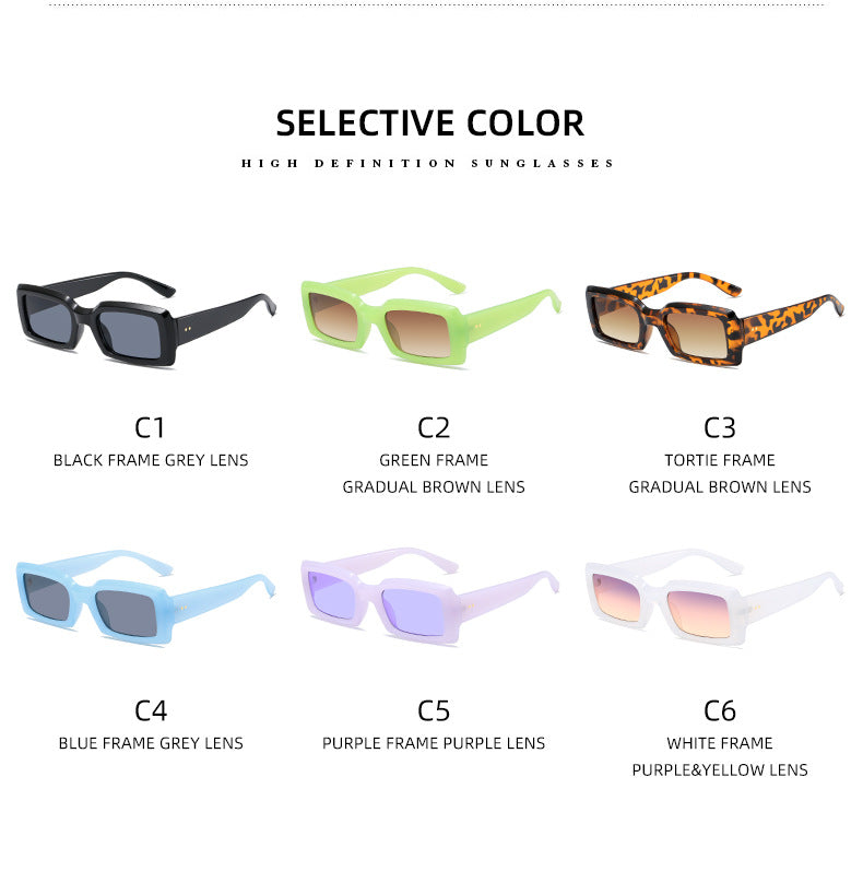 Damen stilvolle quadratische Sonnenbrille mit verspiegelten Gläsern Brehn