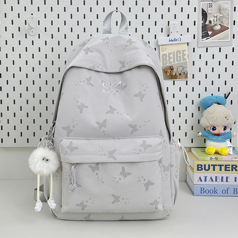 Charmanter Schmetterlingsdruck Schulrucksack